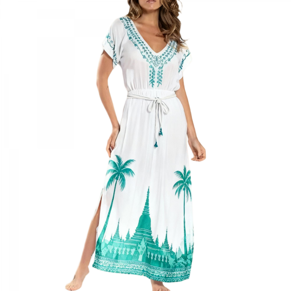 Lightweight Embroidered Bikini Jacket